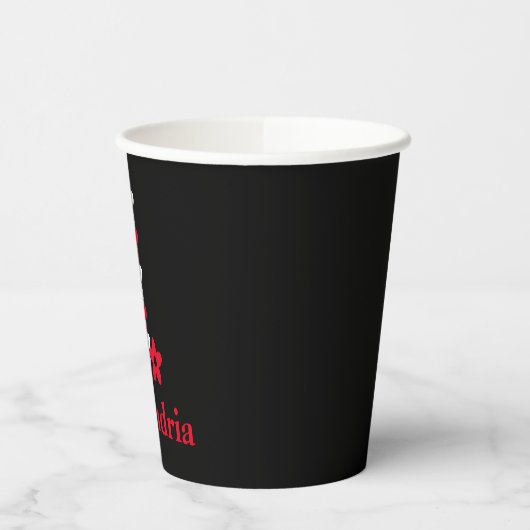 Floral 1ste verjaardag papieren bekers (Links)