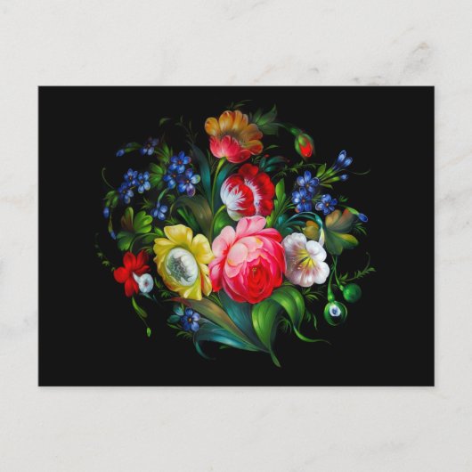 Floral 2012 Pocket Calendar Briefkaart (Voorkant)