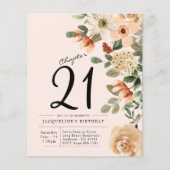 Floral 21e jaarlijkse uitnodiging tot het indienen flyer (Voorkant)