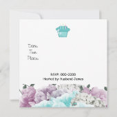 Floral 21e uitnodiging van de Birthday Party (Achterkant)