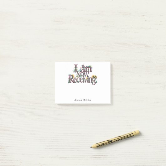*~* Floral 22 IK ONTVANG NU AP85 Manifesting Post-it® Notes (Op bureau)