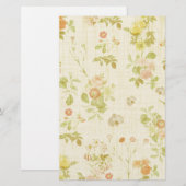 Floral 2 briefpapier (Voorkant / Achterkant)