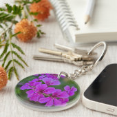 Floral 2 sided acrylic keychain  (Voorkant Rechts)