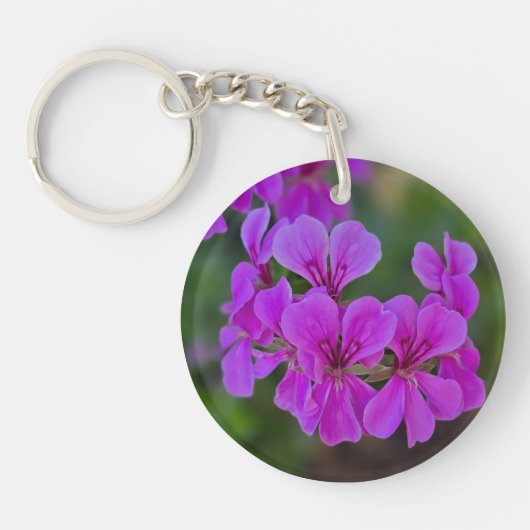 Floral 2 sided acrylic keychain  (Voorkant)