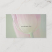 Floral 3 - Visitekaartje met roze tulpen (Achterkant)