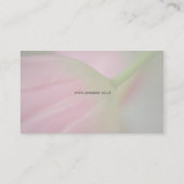 Floral 3 - Visitekaartje met roze tulpen (Achterkant)