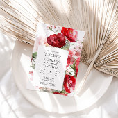 Floral 40th Wedding Jubileum Kaart