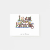 *~* Floral 4 IK ONTVANG NU AP85 Manifesting Post-it® Notes (Voorkant)