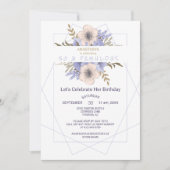 Floral 50 en Roos van de Peach van Fabulous Kaart (Voorkant)