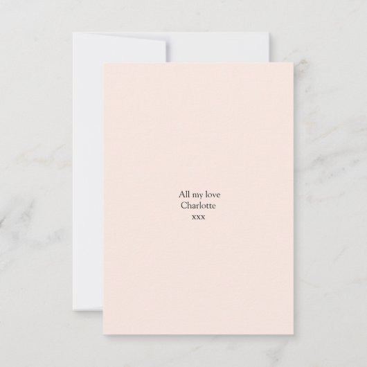 Floral 50e verjaardag bedankkaart (Achterkant)