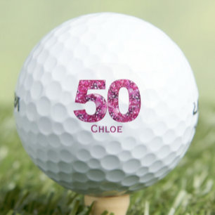 Floral 50ste verjaardagscadeau voor nichtje - Aang Golfballen