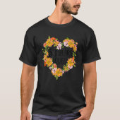 Floral 53 jaar oud verjaardag 53 jaar geliefd 53e  t-shirt (Voorkant)