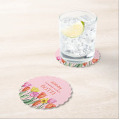 Floral 60th Birthday Kartonnen Onderzetters (Insitu)