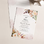 Floral 60th Birthday Surprise Party Invitation Kaart<br><div class="desc">Botanische Pastel Floral 60th Birthday Party Invitation Briefkaart je kunt je gemakkelijk aanpassen met je partijgegevens door op Personalize (Persoonlijk) te klikken. Met moderne florale bouquet,  sappig en script moderne typografie. Ideaal voor een verrassingsfeestelijke uitnodiging voor elke mijlpaalfeest</div>