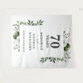 Floral 70e Jubileum Photo Booth Achtergrond Wandkleed (Voorkant (horizontaal))