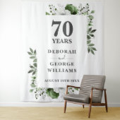Floral 70e Jubileum Photo Booth Achtergrond Wandkleed (In situ)