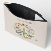 Floral 70s Retro "Vrede is mogelijk" Vredesbord Etui (Open)