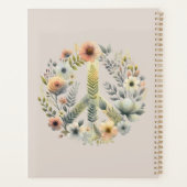 Floral 70s Retro "Vrede is mogelijk" Vredesbord Planner (Achterkant)