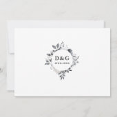 Floral 70th Wedding Jubileum Toen & Nu 2 Foto Kaart (Achterkant)