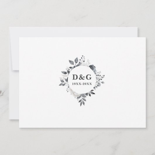 Floral 70th Wedding Jubileum Toen & Nu 2 Foto Kaart (Achterkant)