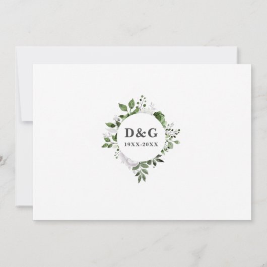 Floral 75th Wedding Jubileum Toen & Nu 2 Foto Kaart (Achterkant)