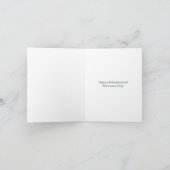 Floral, 8 maart Internationale Vrouwendag Kaart (Binnen)