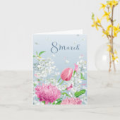 Floral, 8 maart Internationale Vrouwendag Kaart (Gele Bloem)