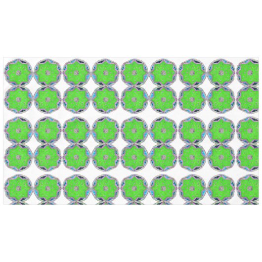 Floral 8-puntige ster Eid Tafelkleed (Voorkant (Horizontaal))