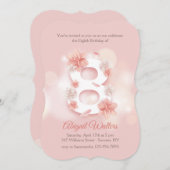 Floral 8 uitnodiging (Voorkant / Achterkant)