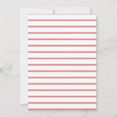 Floral 8th Typography Birthday Invitations (Achterkant)