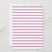 Floral 9th Typography Birthday Invitations (Achterkant)