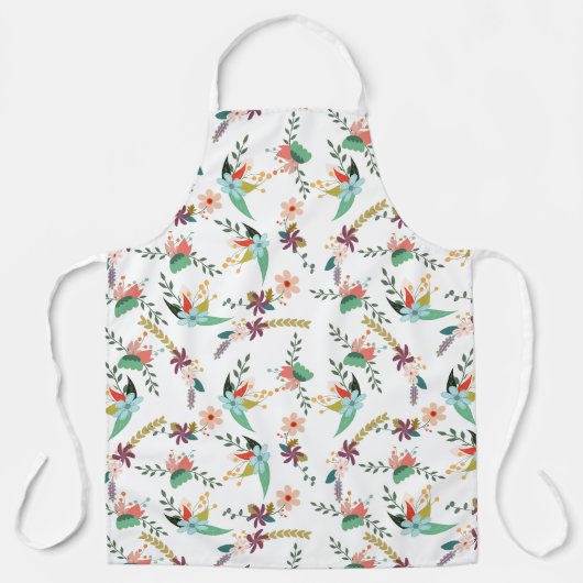 Floral Aangepast Schort (Voorkant)