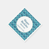 Floral Aangepaste kleuren branden Servet (Hoek)