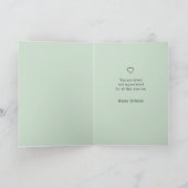 Floral Aangepaste Naam Tekst Verjaardag of elke ge Kaart (Binnen)