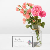 Floral  aangepaste QR-code Visitekaartje