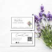 Floral  aangepaste QR-code Visitekaartje