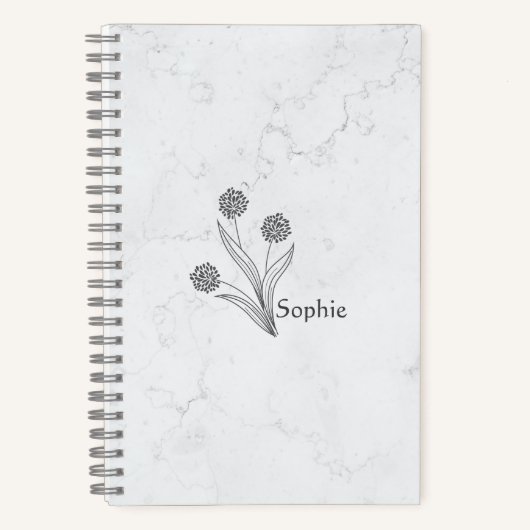 Floral aanpasbaar 2025 reis notitieboek (Voorkant)