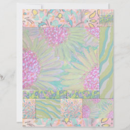 Floral Abstract 8 plakboek papier