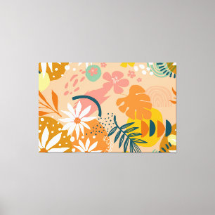 Floral Abstract Canvas afdrukken