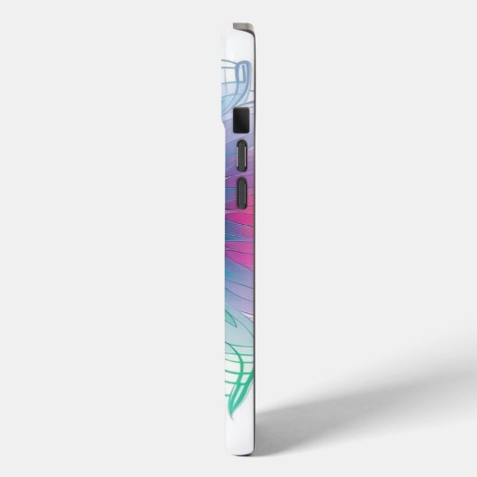  Floral Abstract Case-Mate iPhone Case (Achterkant / Links)