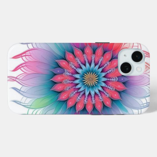  Floral Abstract Case-Mate iPhone Case (Achterkant (horizontaal))