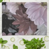 Floral Abstract Dahlia Garden Flowers Theedoek (Gevouwen)