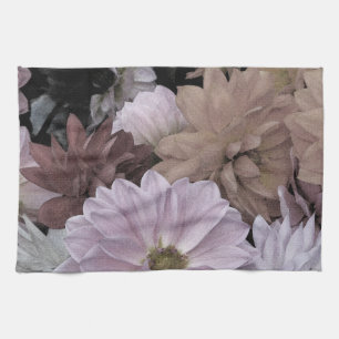 Floral Abstract Dahlia Garden Flowers Theedoek