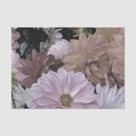 Floral Abstract Dahlia Garden Flowers Tissue Paper Tissuepapier