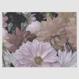 Floral Abstract Dahlia Garden Flowers Tissue Paper Tissuepapier