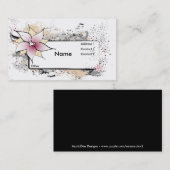 Floral Abstract Design Visitekaartjes (Voorkant / Achterkant)