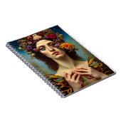 Floral Abstract Fantasy Vrouw Journal Notitieboek (Rechterzijde)