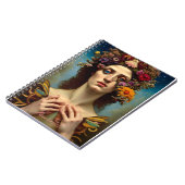 Floral Abstract Fantasy Vrouw Journal Notitieboek (Linkerzijde)