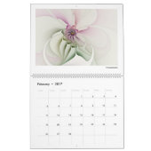 Floral Abstract Fractal 2026 Kalender (Feb 2017)