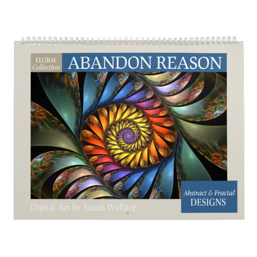 Floral Abstract Fractal 2026 Kalender (Hoes)